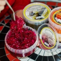 Raugintų kopūstų ir burokėlių salotos 400 g (indeliai)