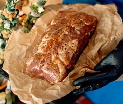 Kiaulienos sprandinės vyniotinis - žalias (bus tik velykoms), 1 kg