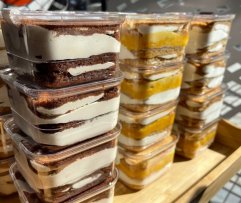 Macaroom Klasikinis medutis Apelsininis medaus tortas Šokoladinis medaus tortas