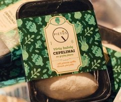 Veganiški virtų bulvių cepelinai su keptų grybų įdaru "Pietūs", 2 vnt. (šaldyti)
