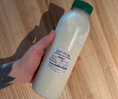 Natūralus ožkų pienas (ne pasterizuotas), 500 ml