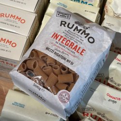 Itališki pilno grūdo makaronai "Rummo Integrale Mezzi Rigatoni", 500 g