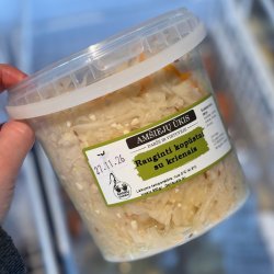 Rauginti kopūstėliai su krienais, 900 g